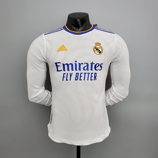 AAA Quality Real Madrid 21/22 Home Long Jersey(Player)